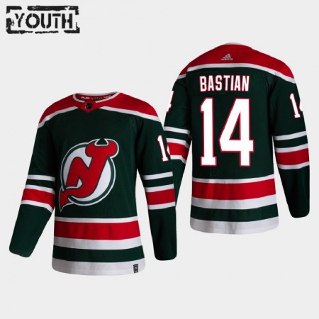 Camisola New Jersey Devils Nathan Bastian 14 2020-21 Reverse Retro Authentic - Criança